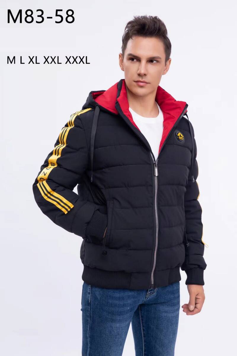 Kurtka męska zimowa Roz M-3XL, 1 Kolor Paczka 5 szt